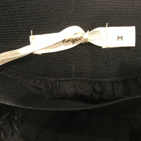 Hazel Black Tiered Feather Mini Skirt - Picture 3 of 3